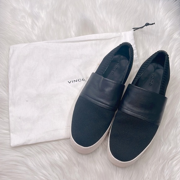 Vince Shoes - VINCE Ward Knit Slip On Platform Sneakers